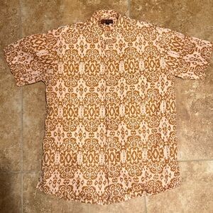 Island Aloha Patterned Button up Size XL